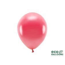 Eko baloni 26 cm metāliski, gaiši sarkani (1 gab. / 10 gab.) cena un informācija | Baloni | 220.lv