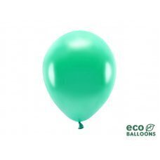 Eko baloni 26 cm metāliski, zaļi (1 gab. / 10 gab.) cena un informācija | Baloni | 220.lv