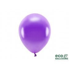 Eko baloni 26 cm metāliski, violeti (1 gab. / 10 gab.) cena un informācija | Baloni | 220.lv