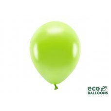 Eko baloni 26 cm metālisks, zaļš ābols (1 gab. / 10 gab.) cena un informācija | Baloni | 220.lv