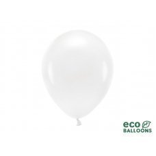Eko baloni 26 cm pasteļi, balti (1 gab. / 10 gab.) cena un informācija | Baloni | 220.lv