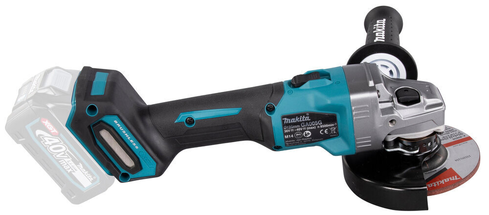 Leņķa slīpmašīna XGT® 40V GA005GZ Makita cena un informācija | Slīpmašīnas | 220.lv