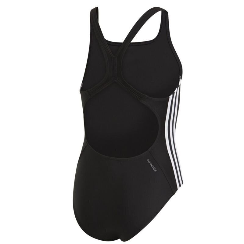 Peldkostīms meitenēm Adidas Fit Suit 3S Y Jr DQ3319, melns цена и информация | Peldkostīmi meitenēm | 220.lv