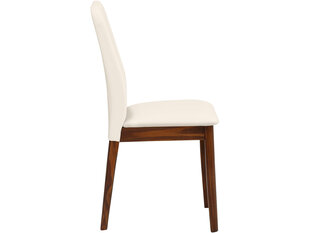 2-u krēslu komplekts Notio Living Winston, smilškrāsas/tumši brūns cena un informācija | Virtuves un ēdamistabas krēsli | 220.lv