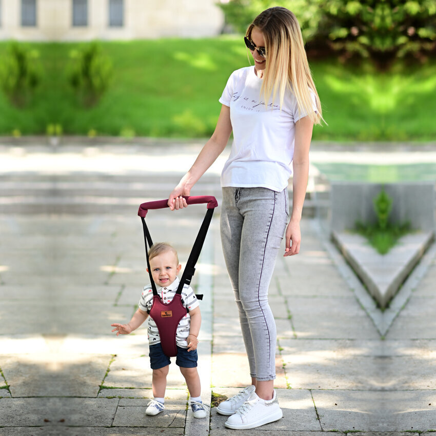 Bērnu drošības josta Lorelli Step by Step, Red /Black cena un informācija | Bērnu drošības preces | 220.lv