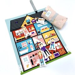 Pārnēsājams rotaļu paklājiņš Doll House 38x30 cm cena un informācija | Rotaļlietas zīdaiņiem | 220.lv