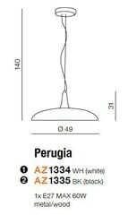 Azzardo gaismeklis Perugia AZ1335 cena un informācija | Lustras | 220.lv