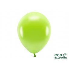 Eko baloni 30 cm metālisks, zaļš ābols (1 gab. / 100 gab.) cena un informācija | Baloni | 220.lv
