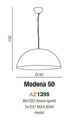 Azzardo gaismeklis Modena 50 AZ1395 цена и информация | Люстры | 220.lv