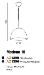 Azzardo gaismeklis Modena 18 AZ1399 cena un informācija | Lustras | 220.lv