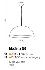 Azzardo светильник Modena 50 AZ1401 цена и информация | Люстры | 220.lv