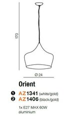 Azzardo светильник Orient AZ1406 цена и информация | Люстры | 220.lv