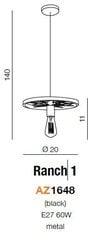 Azzardo подвесной светильник AZ1648 Ranch 1 цена и информация | Люстры | 220.lv