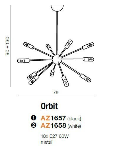 Azzardo piekarams gaismeklis AZ1657 Orbit cena un informācija | Piekaramās lampas | 220.lv