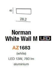 Azzardo sienas lampa AZ1683 Norman цена и информация | Настенные светильники | 220.lv