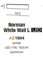 Azzardo настенный светильник AZ1684 Norman цена и информация | Настенные светильники | 220.lv