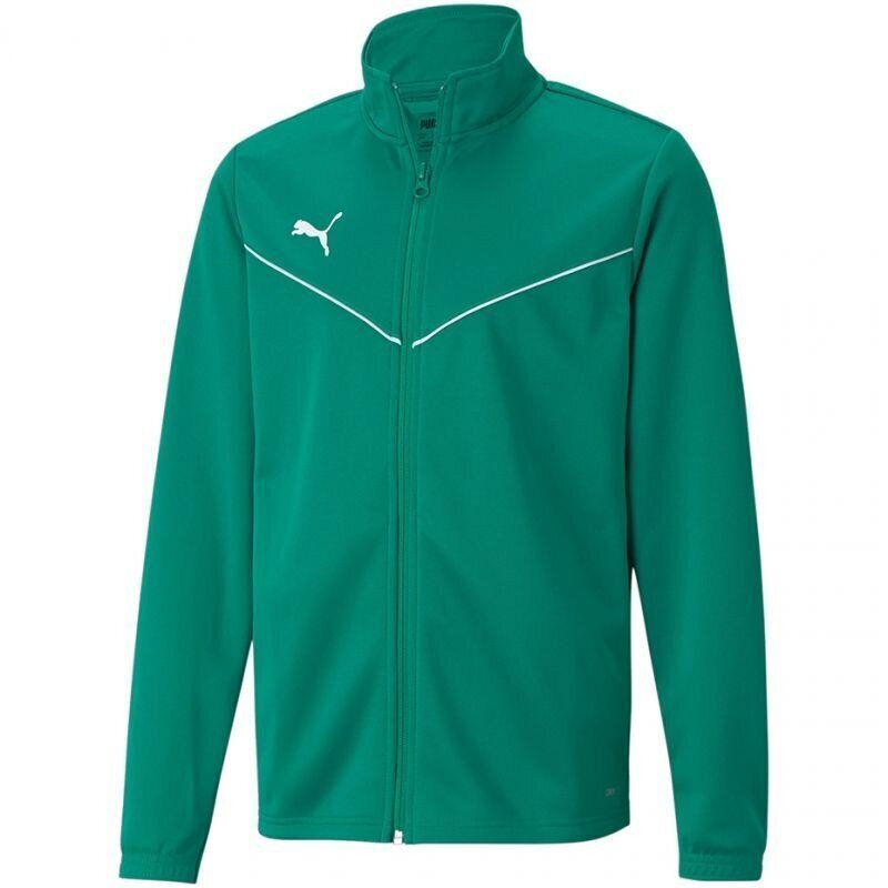 Džemperis bērniem Puma team Rise Training Poly Jacket Jr 657393 05, zaļš cena un informācija | Zēnu jakas, džemperi, žaketes, vestes | 220.lv