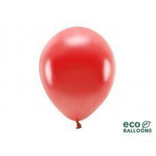 Eko baloni 30 cm metāliski, sarkani (1 gab. / 100 gab.) cena un informācija | Baloni | 220.lv