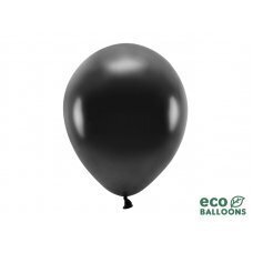 Eko baloni 30 cm metāliski, melni (1 gab. / 100 gab.) cena un informācija | Baloni | 220.lv