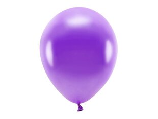 Eko baloni 30 cm metāliski, violeti (1 gab. / 100 gab.) cena un informācija | Baloni | 220.lv