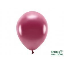 Eko baloni 30 cm metāliski, tumši sarkani (1 gab. / 100 gab.) cena un informācija | Baloni | 220.lv