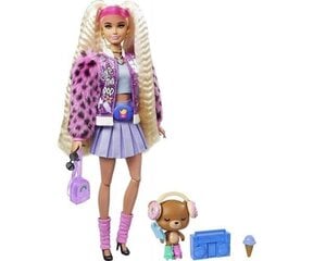 Lelle Bārbija (Barbie) Extra lelle ar gaišiem, cirtainiem matiem cena un informācija | Rotaļlietas meitenēm | 220.lv