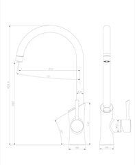 LEMARK LM3072C "COMFORT" Virtuves jaucējkrāns ar savienojumu ar dzeramā ūdens filtru, hroms (10 years warranty) cena un informācija | Ūdens maisītāji virtuvei | 220.lv