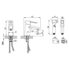 LEMARK LM3216C "ATLANTISS" Izlietnes un bidē jaucējkrāns, hroms (10 years warranty) цена и информация | Смесители | 220.lv