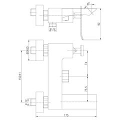 LEMARK LM5814CW "CONTEST" vannas maisītājs ar īsu snīpi, 10 gadu garantija цена и информация | Смесители | 220.lv