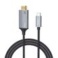 HOCO UA13 HDMI ADAPTERIS / TYPE C 1,8M цена и информация | Kabeļi un vadi | 220.lv