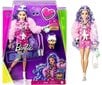 Lelle Barbie Extra ar violetiem matiem cena un informācija | Rotaļlietas meitenēm | 220.lv