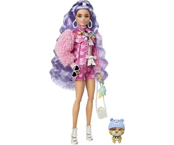 Lelle Bārbija (Barbie) Extra ar violetiem matiem cena | 220.lv