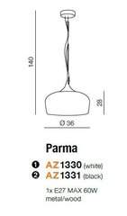 Azzardo gaismeklis Parma AZ1331 cena un informācija | Lustras | 220.lv