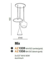 Azzardo gaismeklis Mix AZ1338 cena un informācija | Lustras | 220.lv
