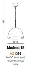 Azzardo gaismeklis Modena 18 AZ1393 cena un informācija | Lustras | 220.lv