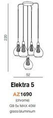 Azzardo подвесной светильник AZ1690 Elektra 5 цена и информация | Люстры | 220.lv