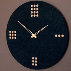 Настенные деревянные часы DOTS, фетр цена и информация | Часы | 220.lv