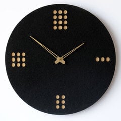 Настенные деревянные часы DOTS, фетр цена и информация | Часы | 220.lv