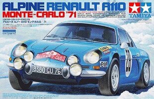 Tamiya - Alpine Renault A110 Monte Carlo `71, 1/24, 24278 cena un informācija | Konstruktori | 220.lv