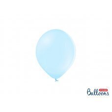 Izturīgi baloni 12 cm, pastelis gaiši zils (1 gab. / 100 gab.) cena un informācija | Baloni | 220.lv