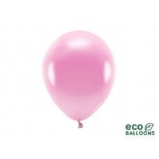 Eko baloni 26 cm metāliski, rozā (1 gab. / 100 gab.) cena un informācija | Baloni | 220.lv