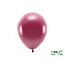 Eko baloni 26 cm metāliski, tumši sarkani (1 gab. / 100 gab.) cena un informācija | Baloni | 220.lv