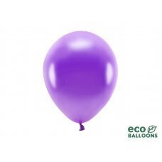 Eko baloni 26 cm metāliski, violeti (1 gab. / 100 gab.) cena un informācija | Baloni | 220.lv