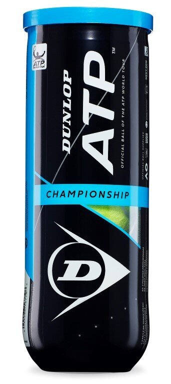Tenisa bumbas Dunlop ATP Championship, 3gab. cena un informācija | Āra tenisa preces | 220.lv