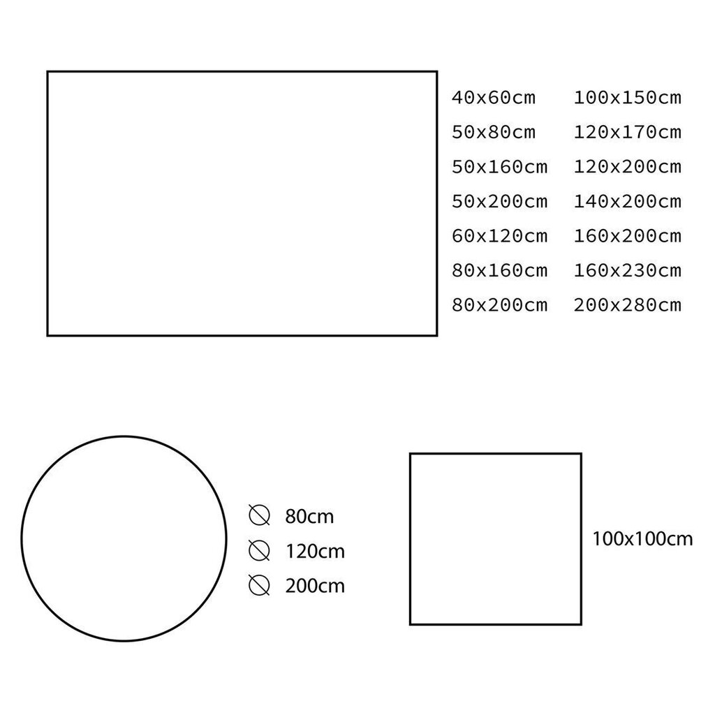 Amelia Home paklājs Karvag 160x160 cm cena un informācija | Paklāji | 220.lv