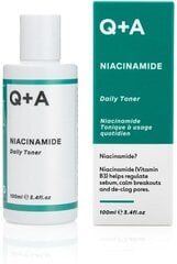 Sejas toniks Q+A Niacinamide, 100 ml цена и информация | Средства для очищения лица | 220.lv