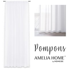 AmeliaHome aizkars Pompons cena un informācija | Aizkari | 220.lv