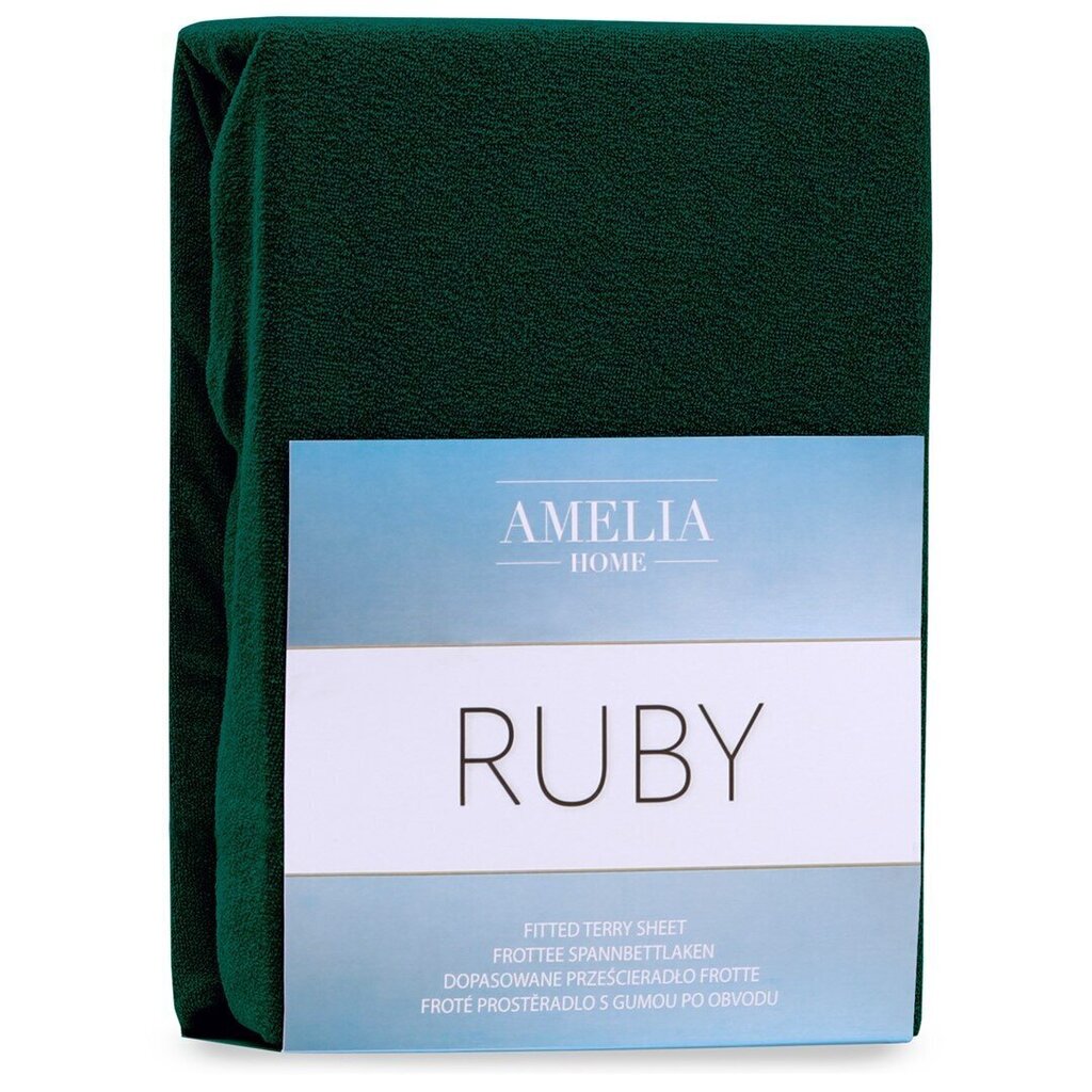 Amelia Home palags ar gumiju Ruby 90x200 cm cena un informācija | Palagi | 220.lv