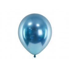 Spīdīgi baloni 30 cm, zili (1 gab. / 50 gab.) cena un informācija | Baloni | 220.lv