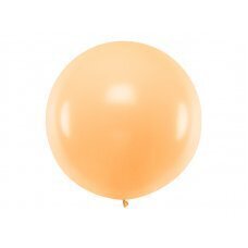 Apaļais balons 1m, pastelis gaišs persiks cena un informācija | Baloni | 220.lv